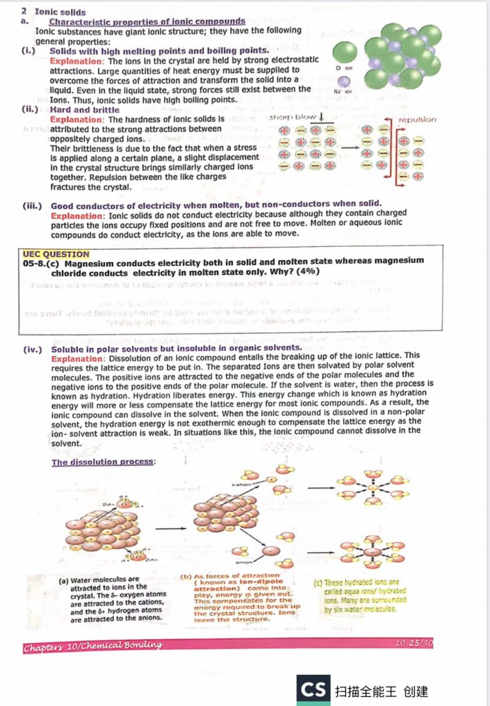 马来西亚獨中統考笔记之 高中 化學 Malaysia UEC Exam Notes MALAYSIA O,A 